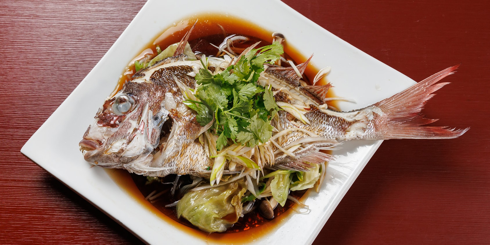 民宿「明山荘」による料理の写真